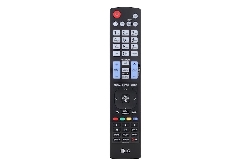 Vista frontal de Controle Remoto TV LG AKB76037102 AKB76037102
